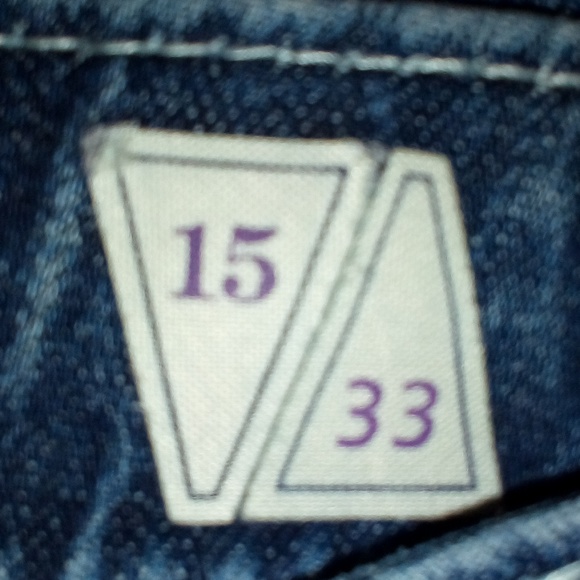 Women's Vigoss Size 15/33 Bootcut Jeans with Rhinestones on back pockets - Picture 11 of 13